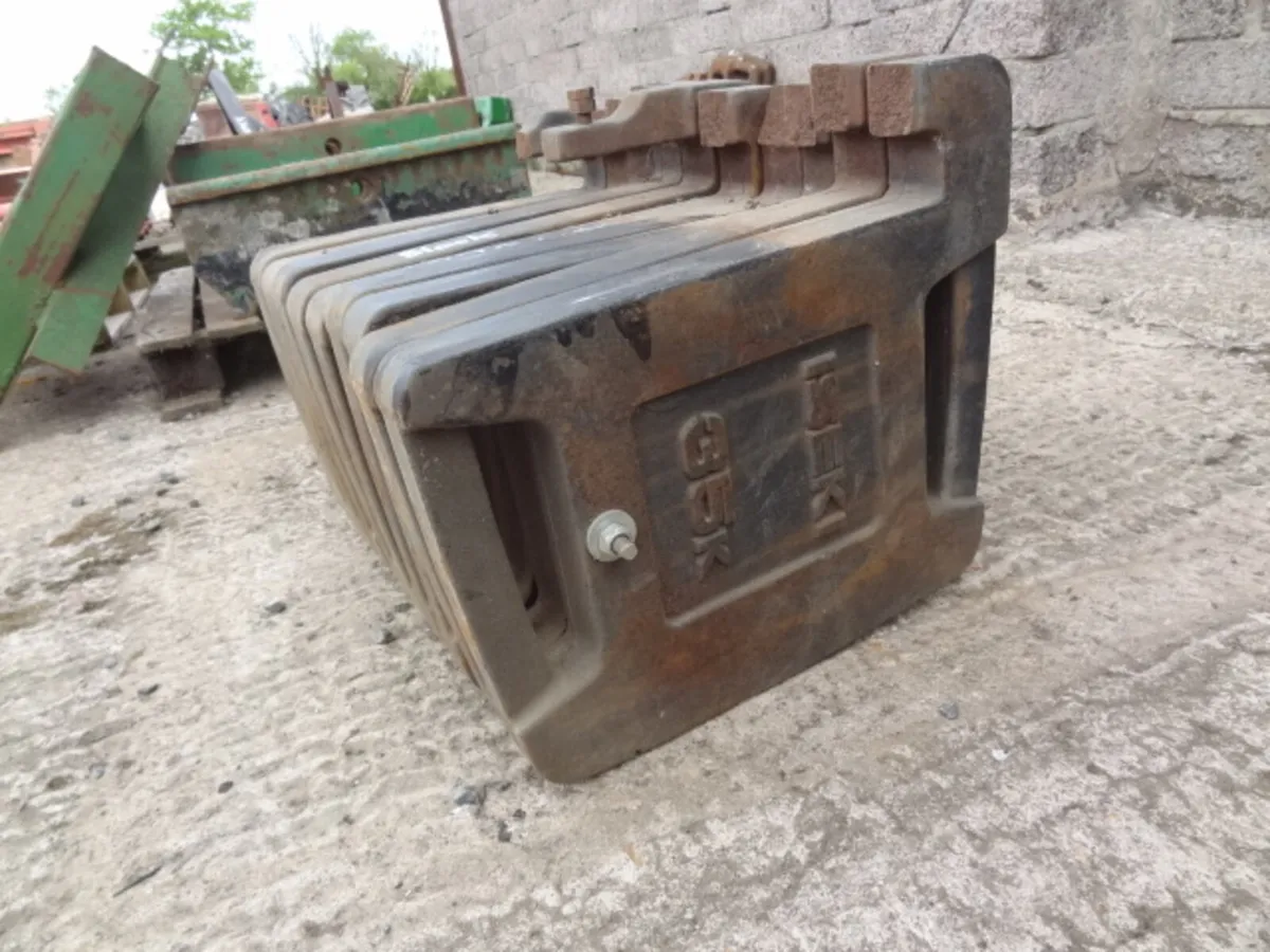 Set of Iseki 35kg Suitcase Tractor Weights - Image 1