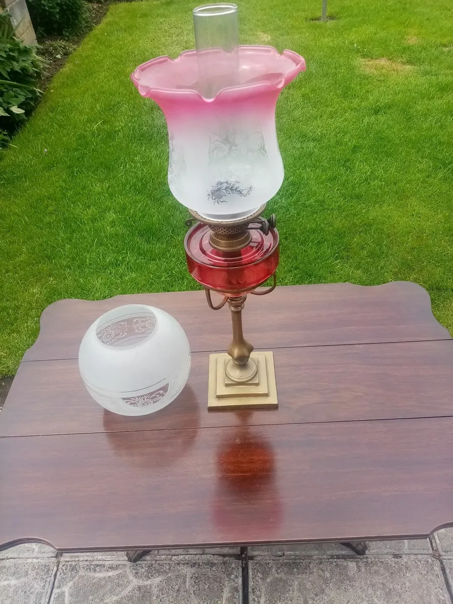 Victorian Oil Lamp etc - Image 2