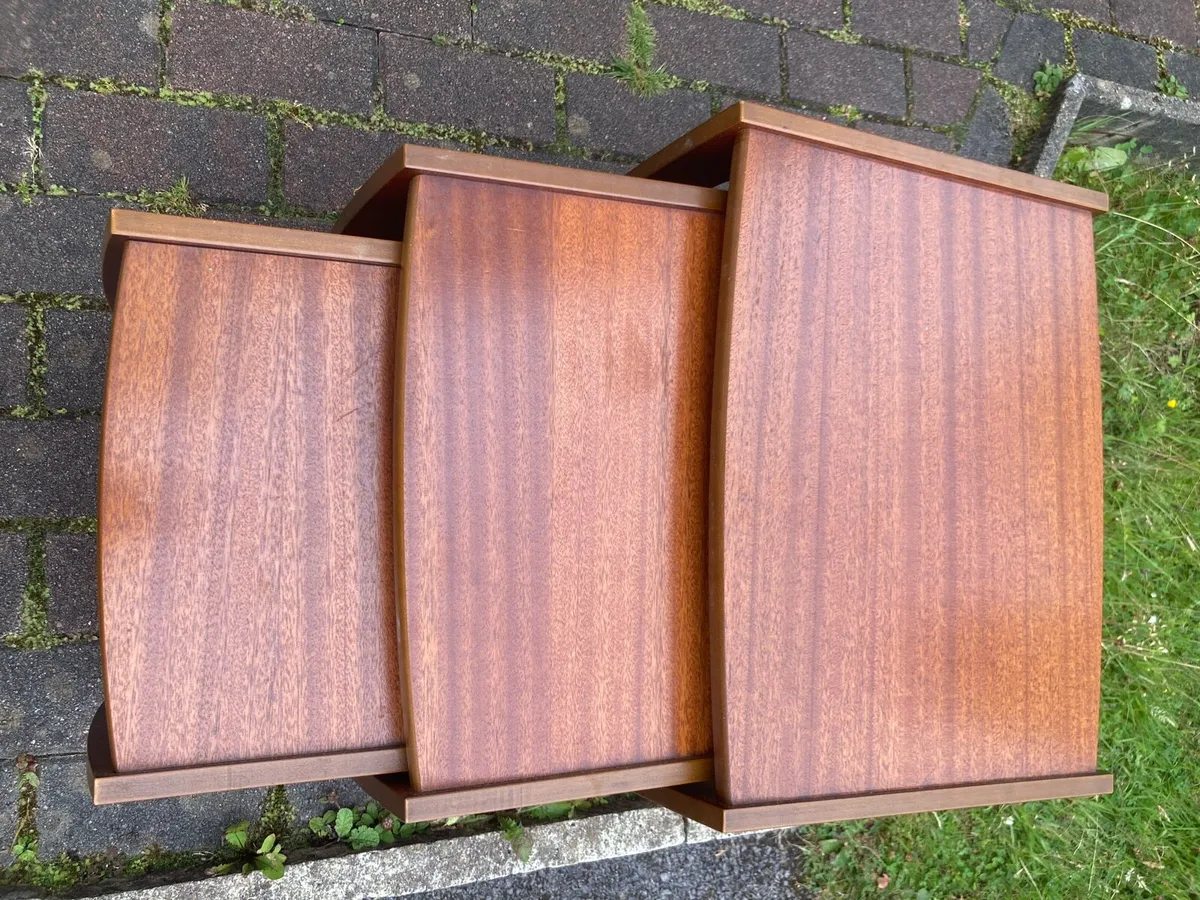 1970s danish teak nest of tables - Image 3