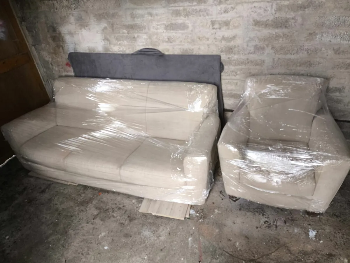 Natuzzi Velvet Sofa Couch Set * 3-Seater + 1-Seat* - Image 2