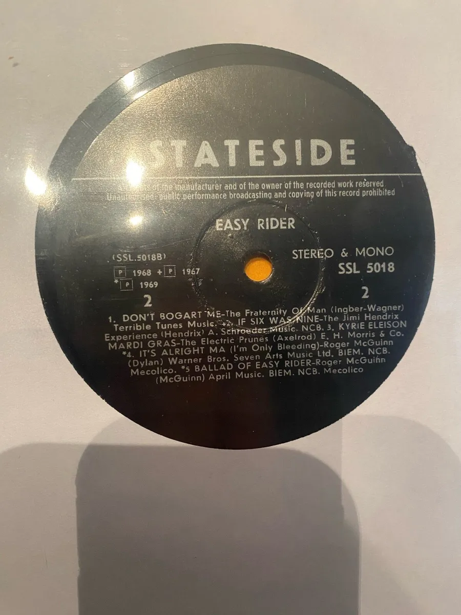 Easy Rider Movie vinyl Soundtrack 1968. + Picture - Image 3