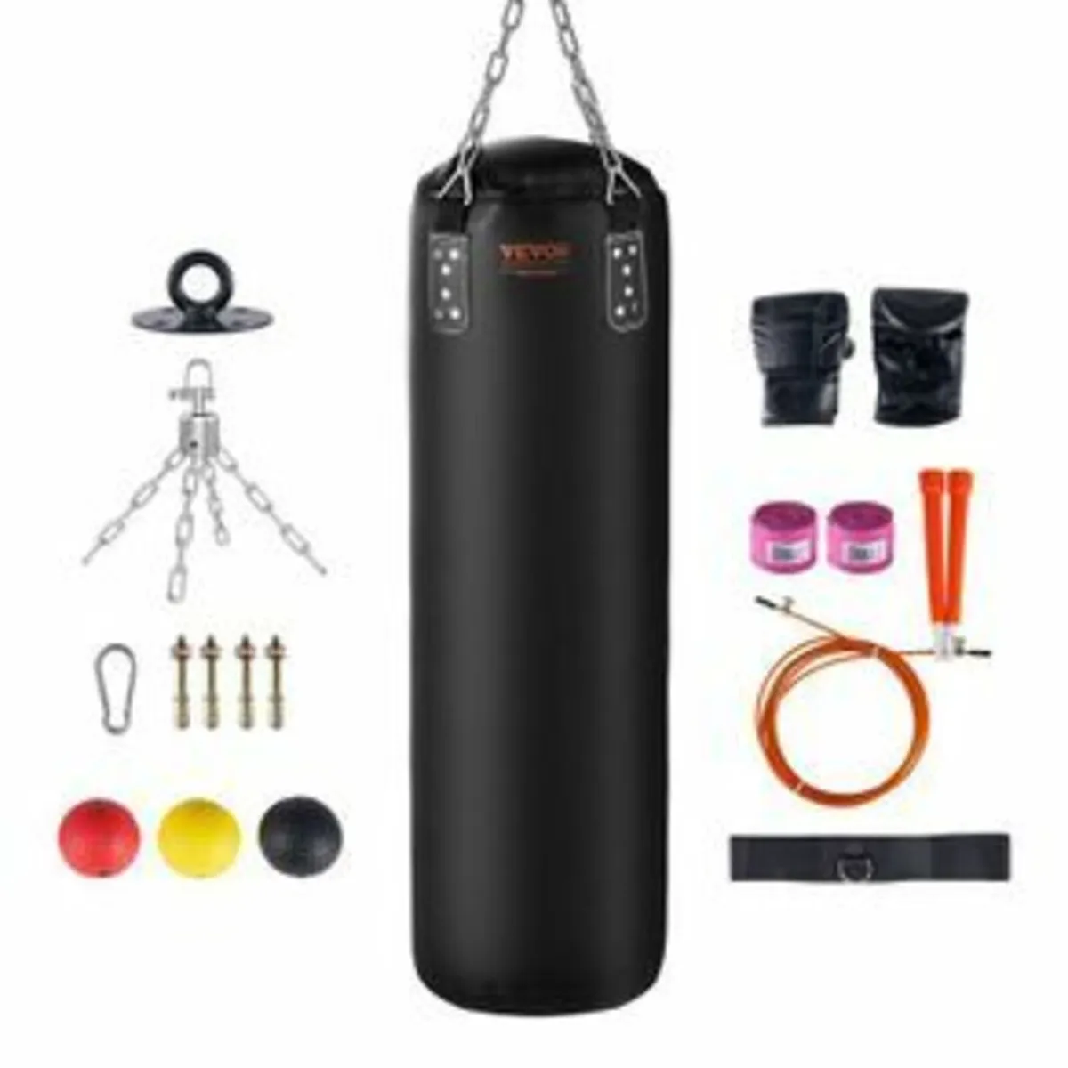 Punching Bag for Adults, 4ft PVC Heavy Boxing Bag - Image 1