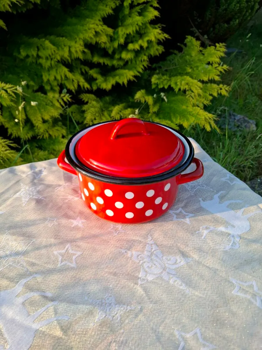 By post only polka cooking pot - Image 1