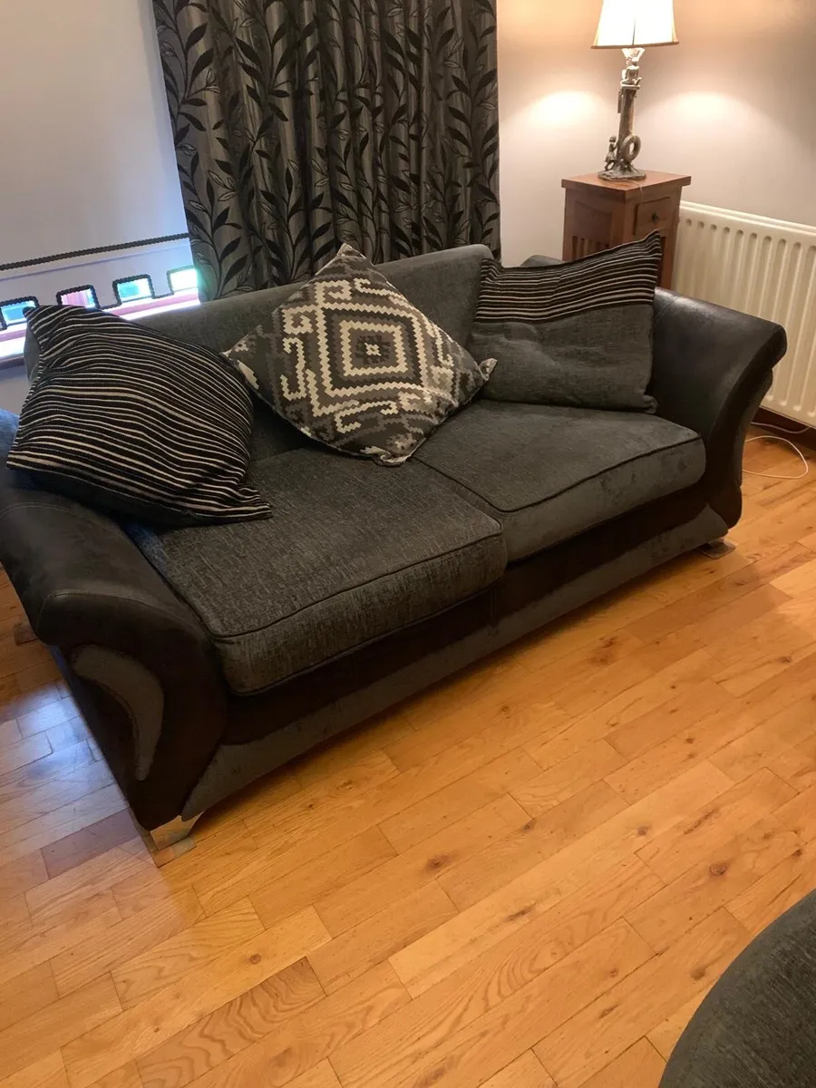 3 seater sofa + cuddler - Image 1