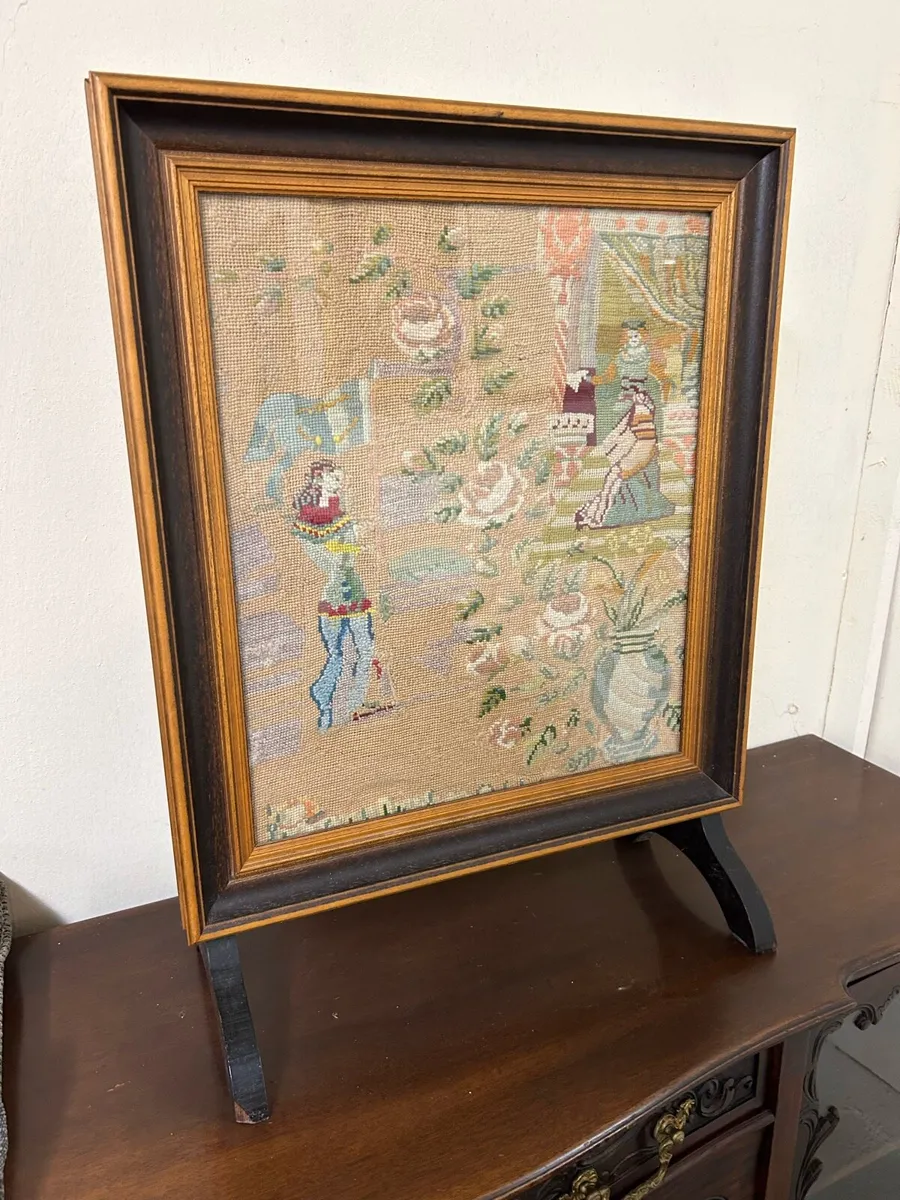 Tapestry fire screen - Image 1