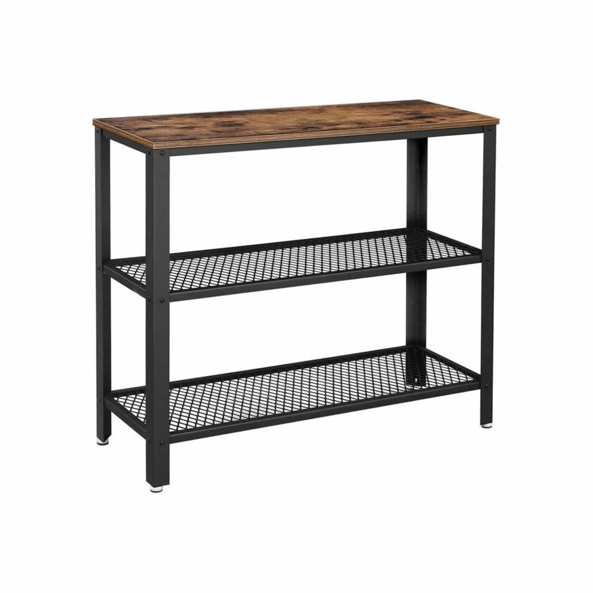 Industrial Console Table 3 Drawer Hallway Vintage - Image 1