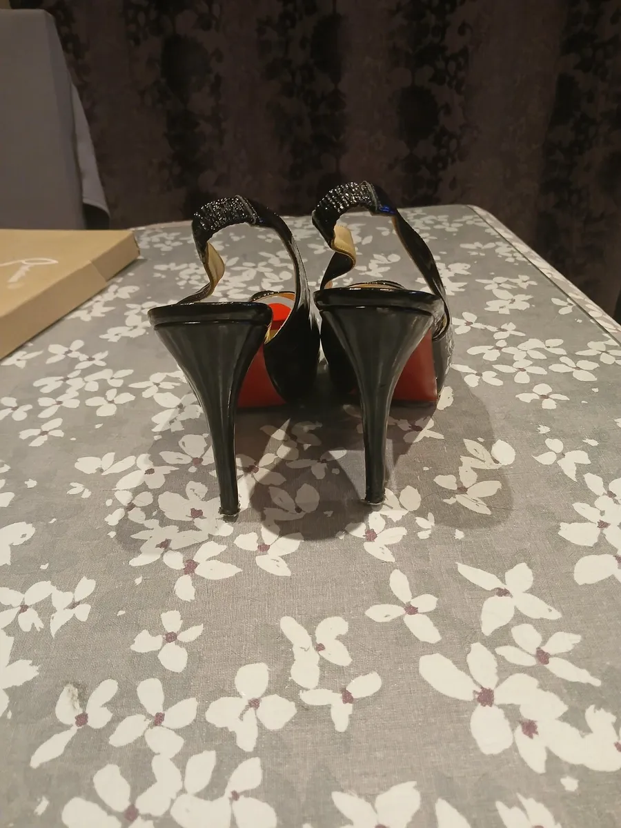Red  soled sling back Sandals high heels - Image 4