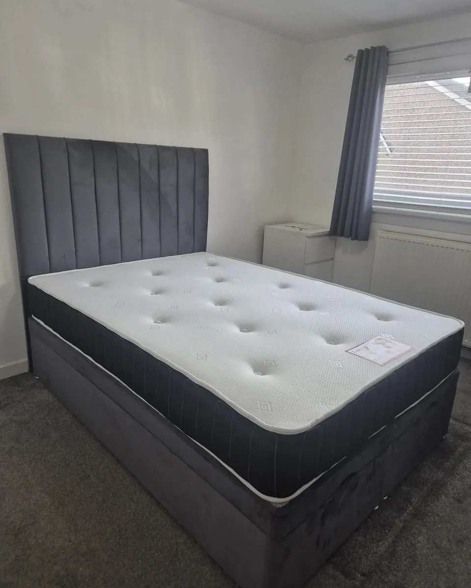 Ottoman Divan Base Bed Frame With Mattress - Image 1