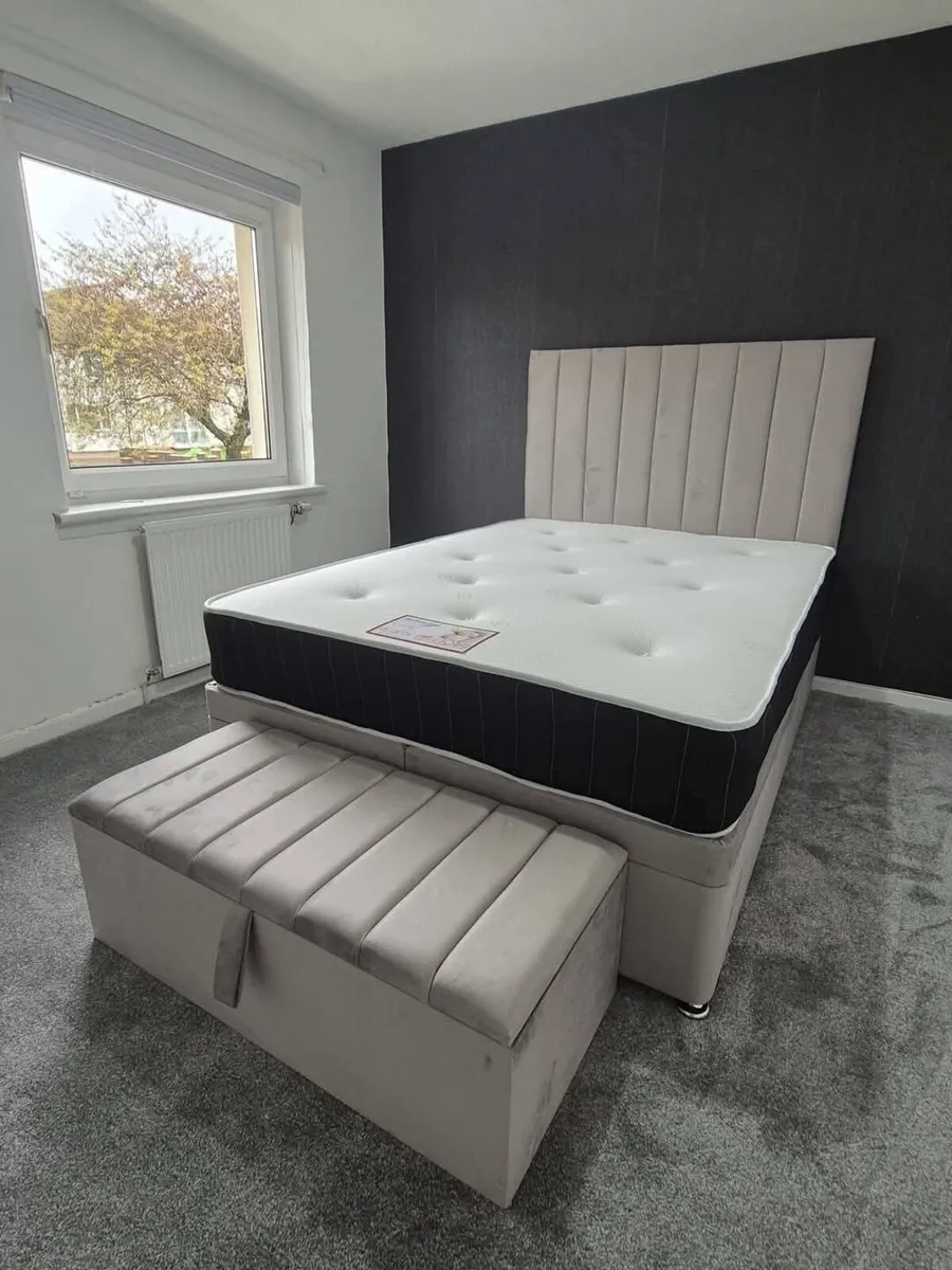 Ottoman Divan Base Bed Frame With Mattress - Image 2