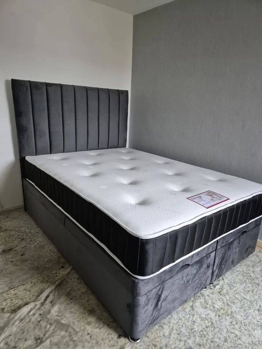 Ottoman Divan Base Bed Frame With Mattress - Image 4