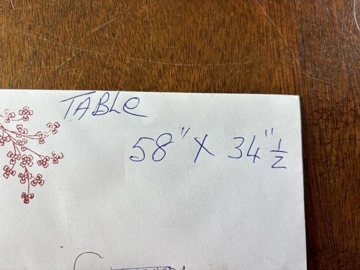 old antique dining table - Image 4