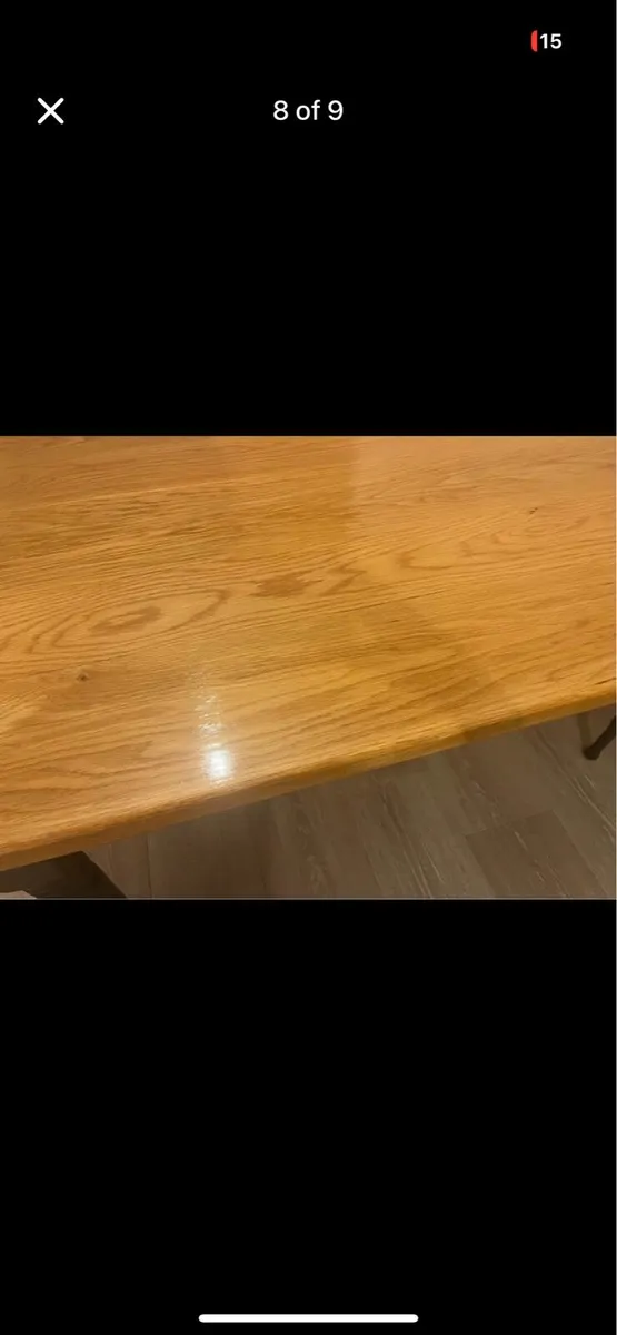Solid Oak Kitchen Table - Image 2