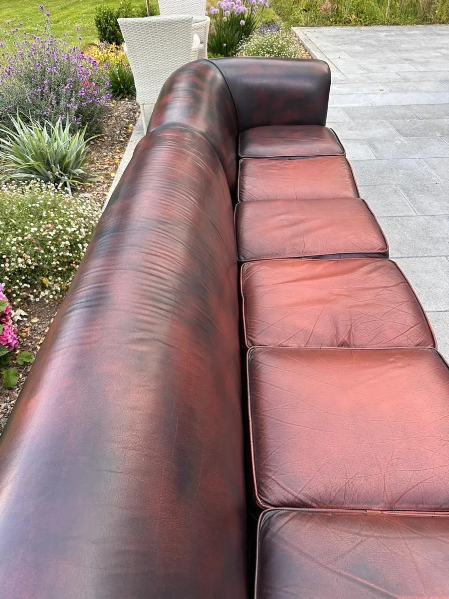Bespoke Canterbury Chesterfield leather couch - Image 3