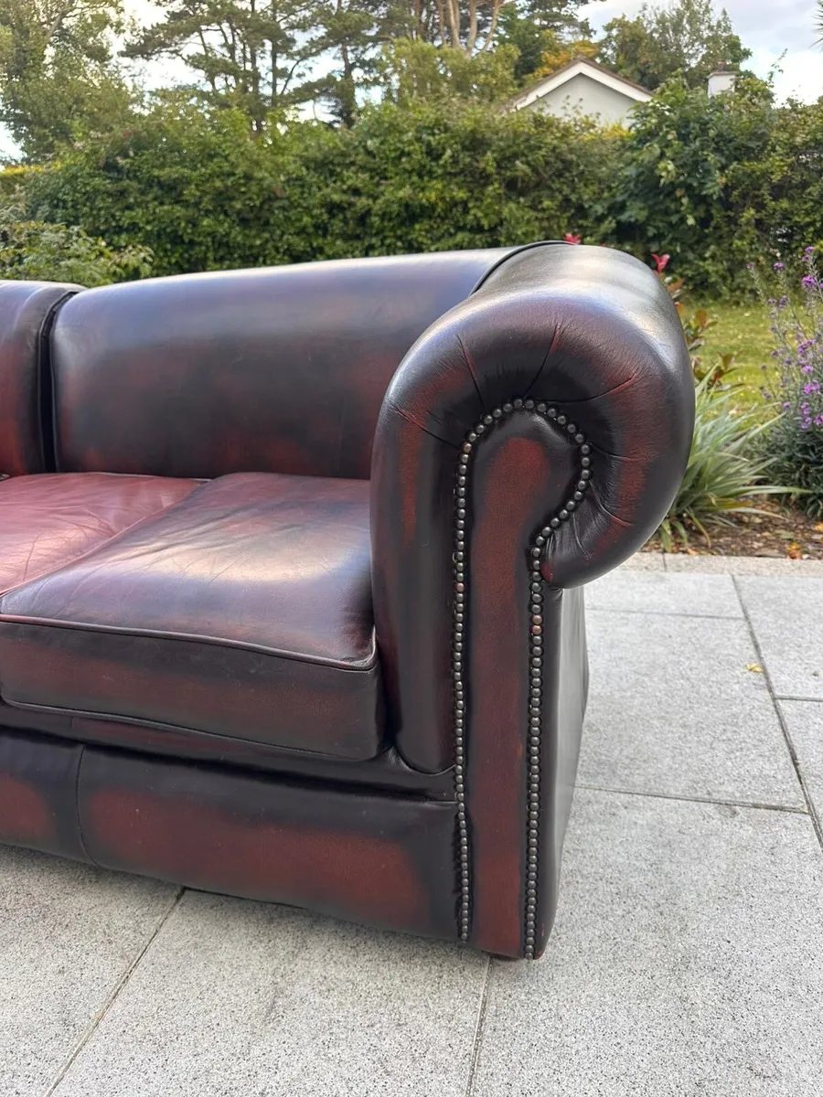 Bespoke Canterbury Chesterfield leather couch - Image 4