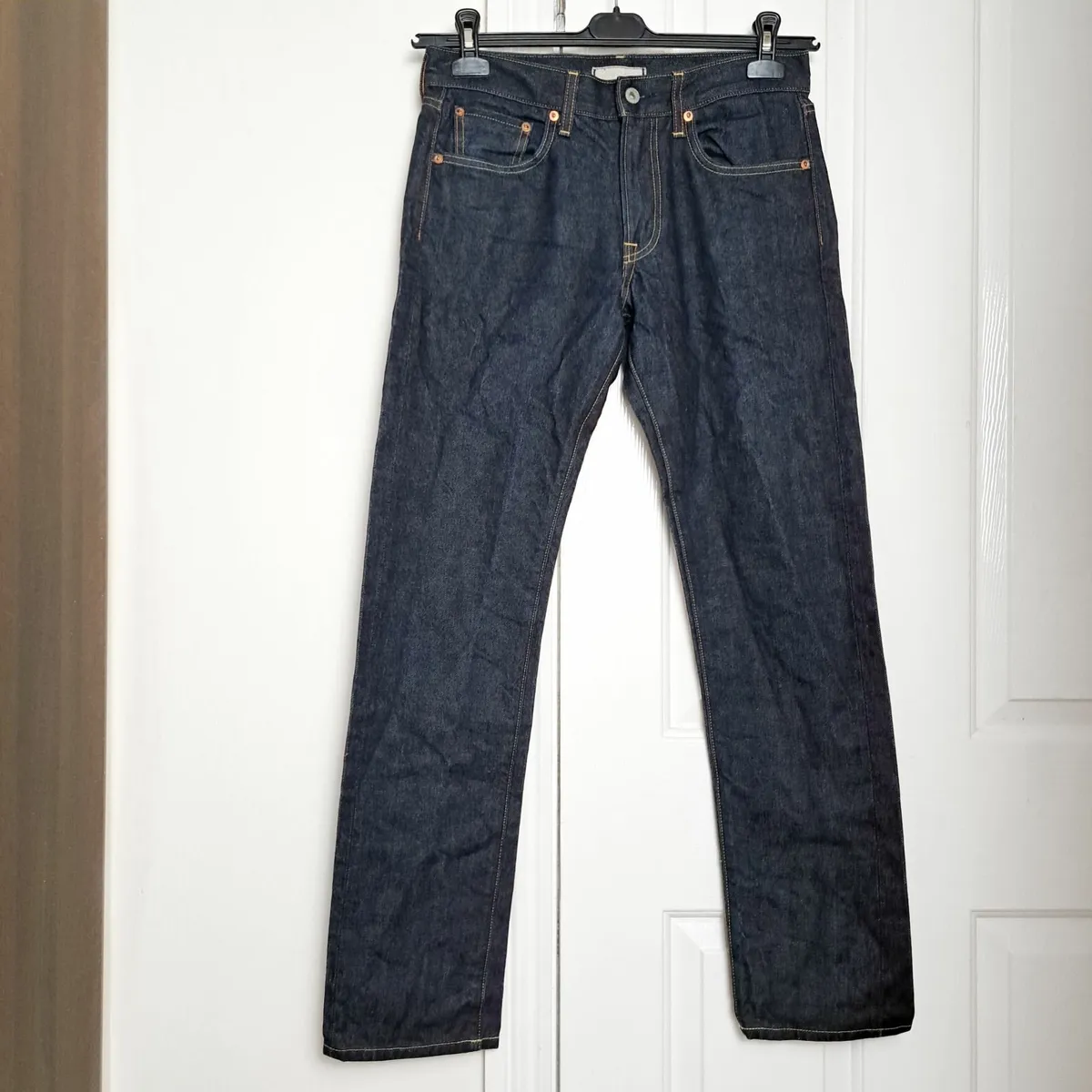 Uniqlo Dark Blue Indigo Slim Fit Jeans 30x32 - Image 1