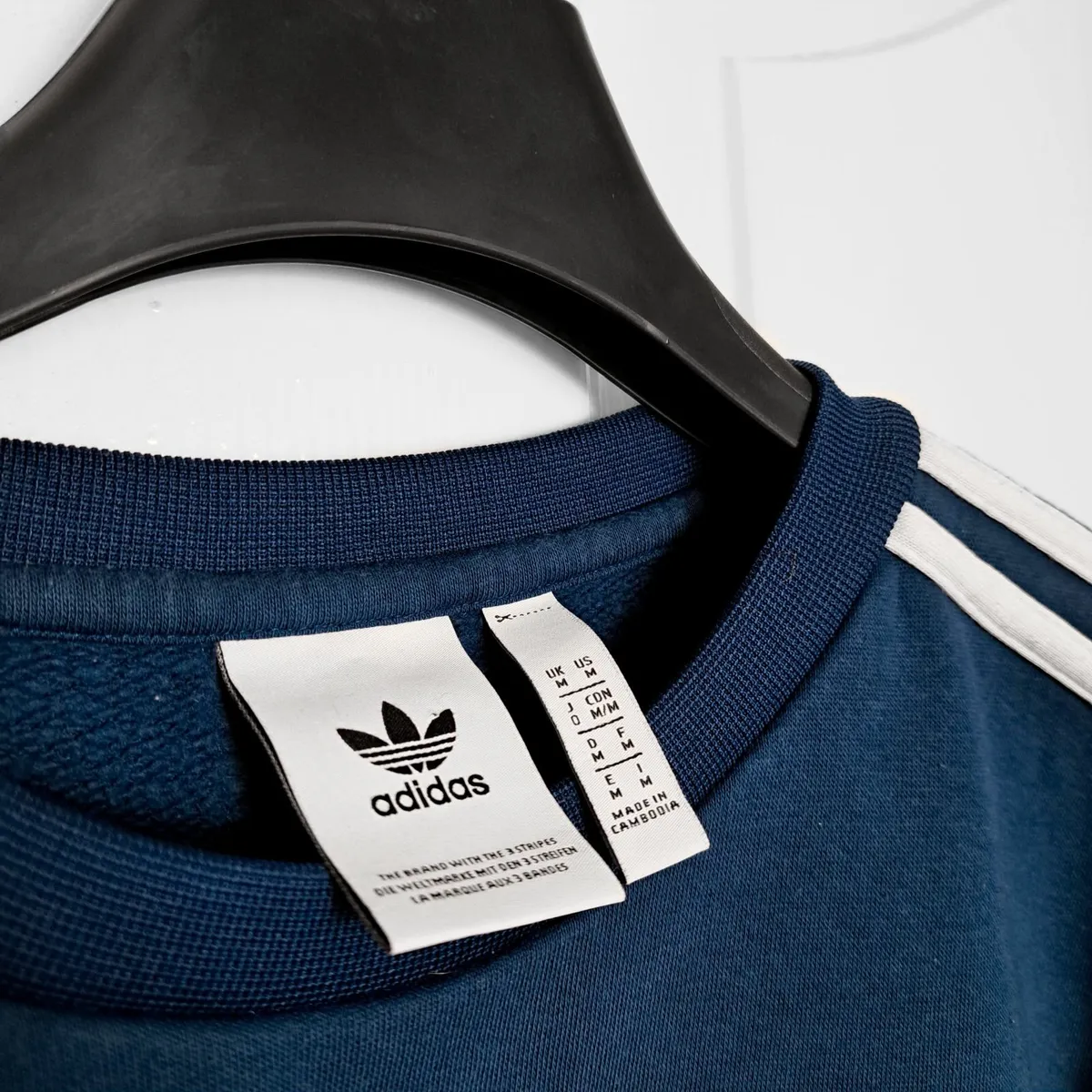 Adidas Originals ID96 Blue Green Sweatshirt Size M - Image 4