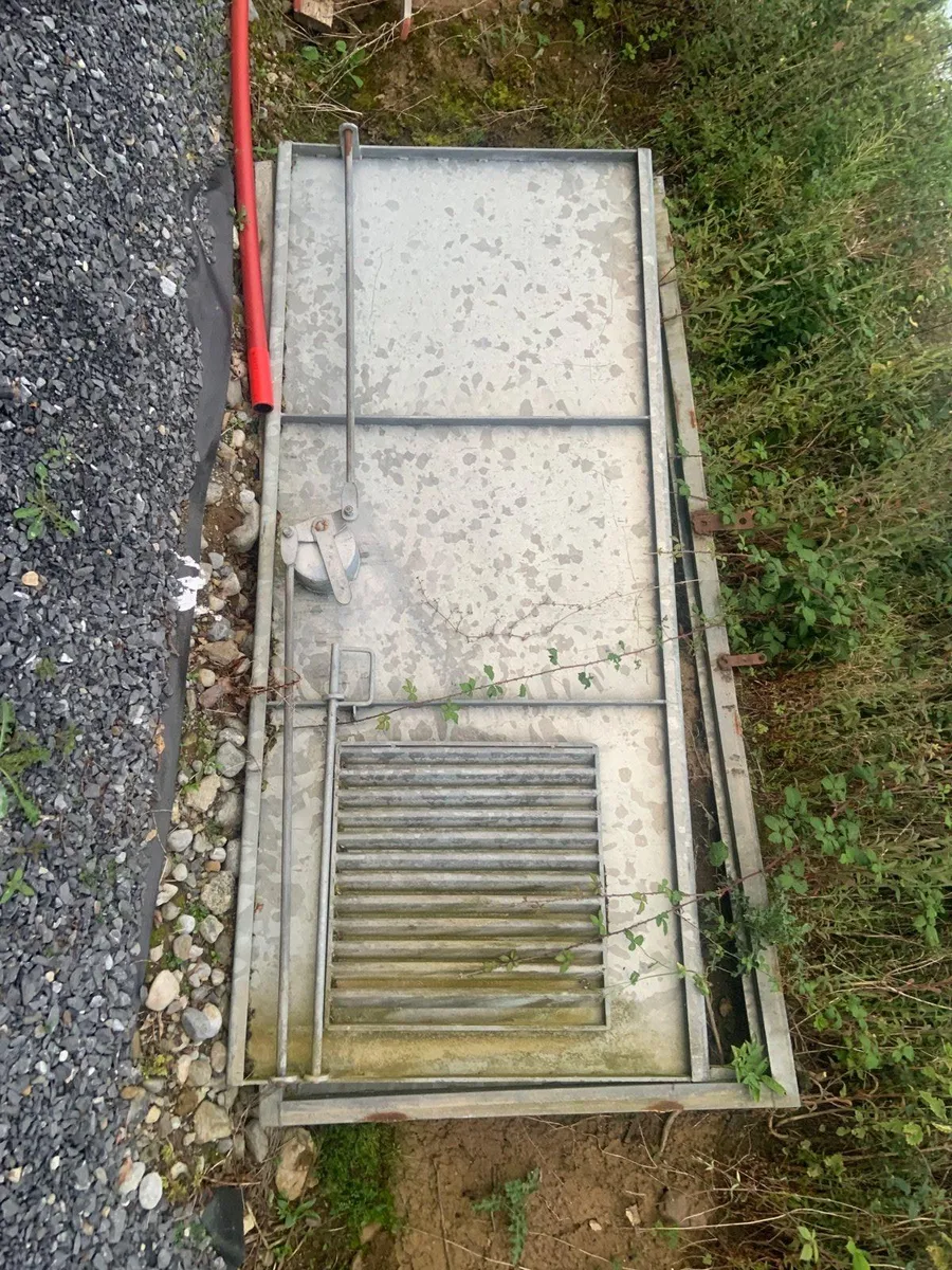 Galvanised security door