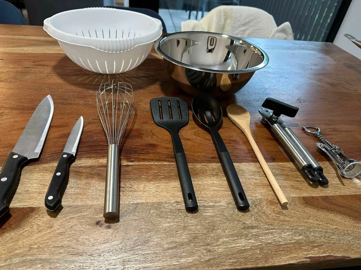 Tableware Set for 2 with Cooking Tools – Ready for - Image 4