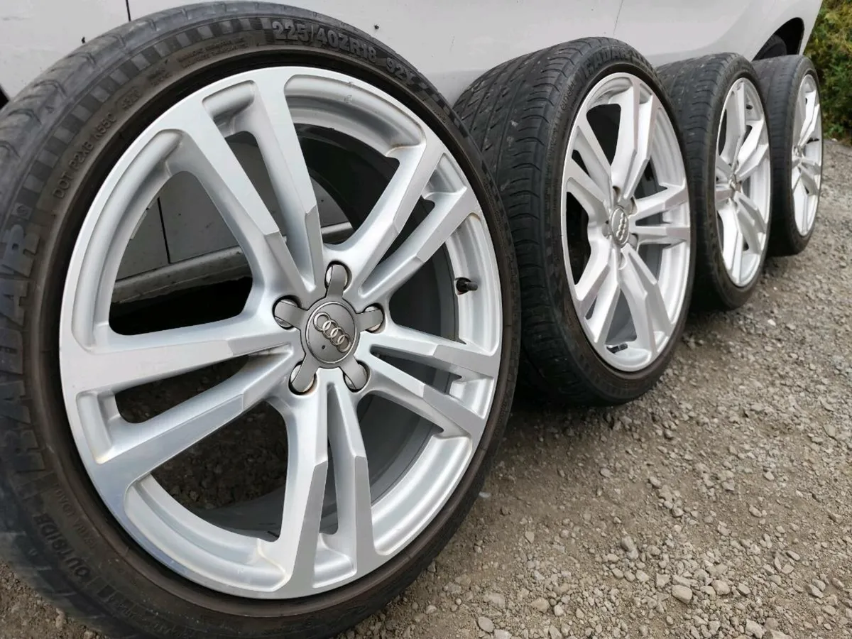 18" Audi A3 / S3 alloys with tyres - Image 1