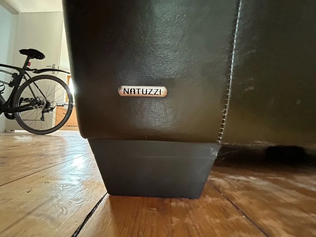 leather couch and chair - Image 1
