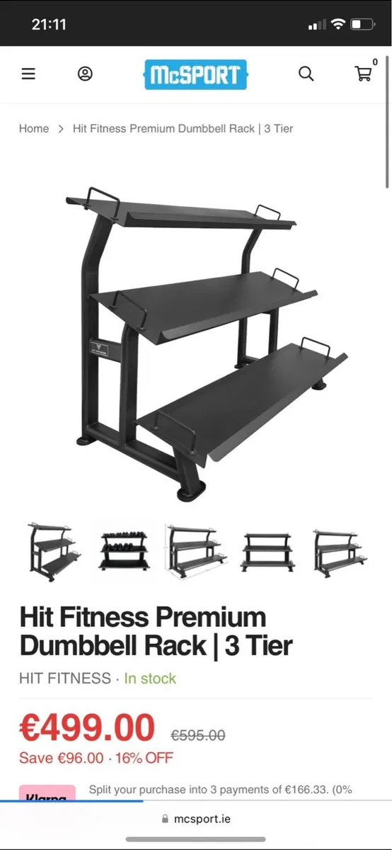 Hit Fitness Premium Dumbbell Rack - Image 1