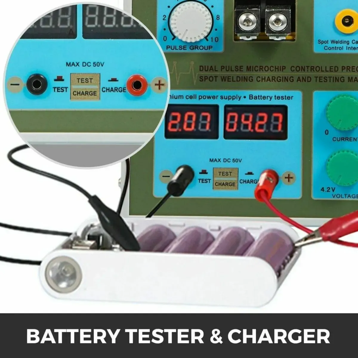 Pulse Battery Spot Welder 2-in-1 with LED Display - Image 3