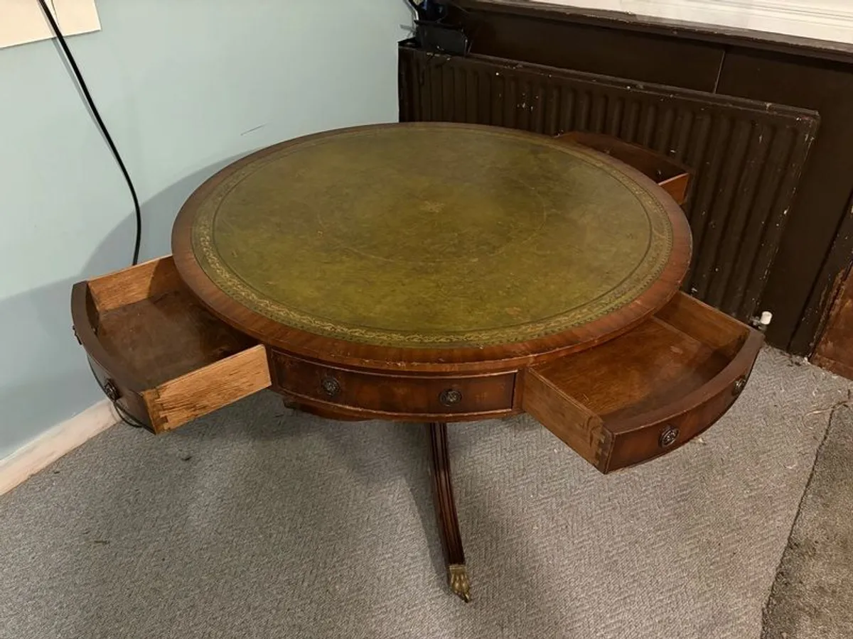 Antique Poker / Card Game Table - Image 1