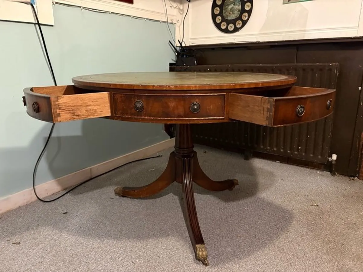 Antique Poker / Card Game Table - Image 2