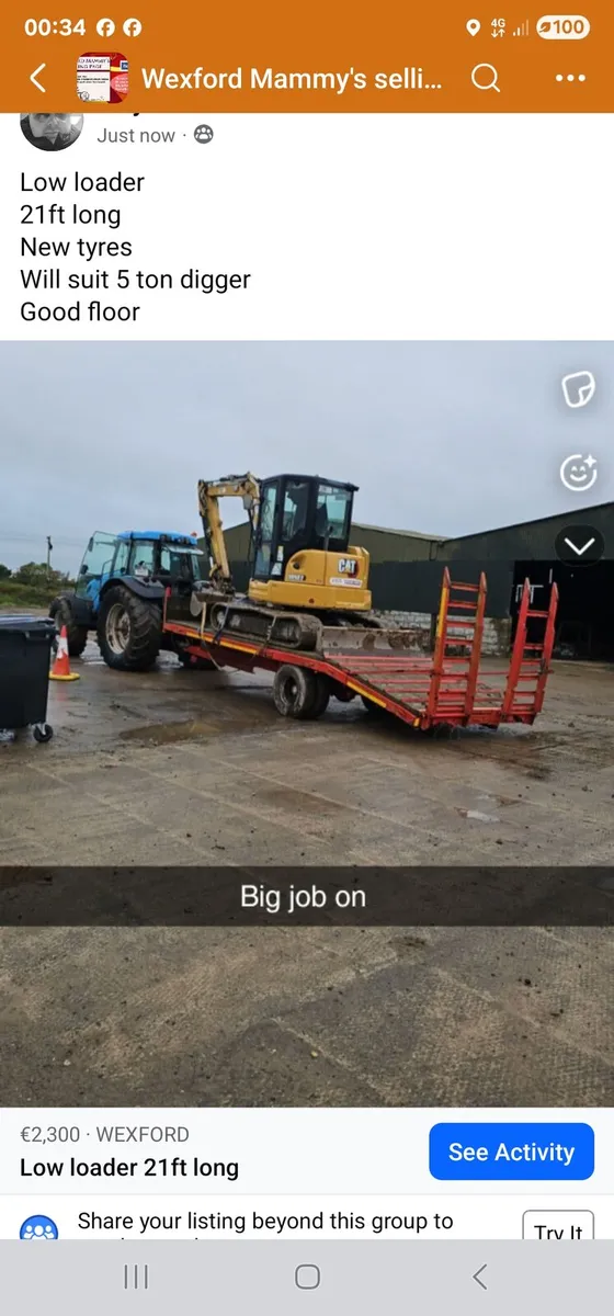 Low loader 21 ft long - Image 1