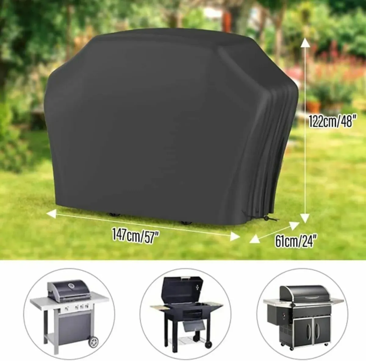 Barbecue Cover Windproof Rip-Proof - Image 4
