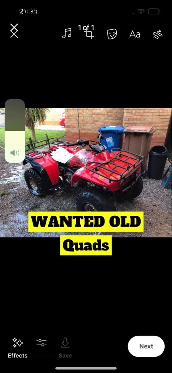 I BUY ALL TYPES OF QUADS & MOTORCYCLES - Image 1
