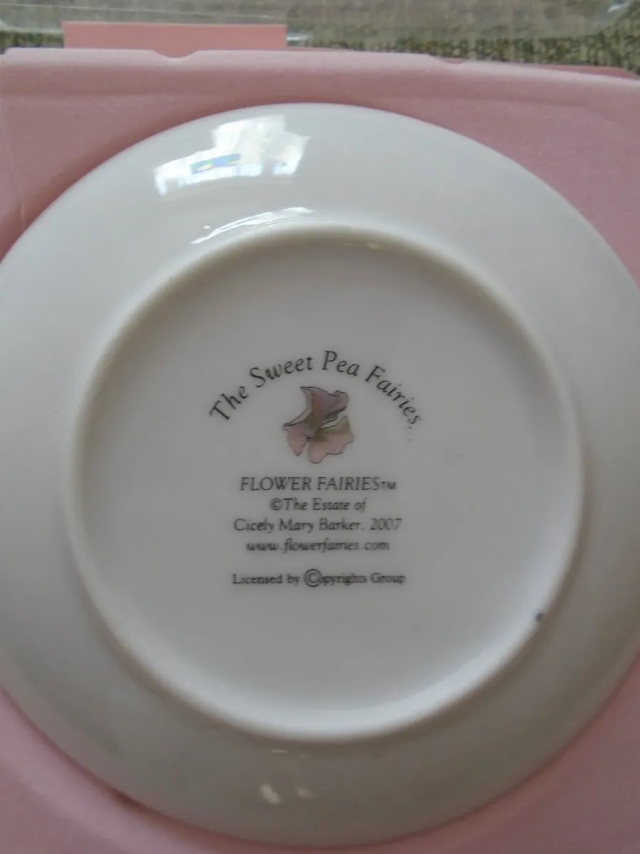 Flower fairy plate,Sweet pea, Home decor - Image 3