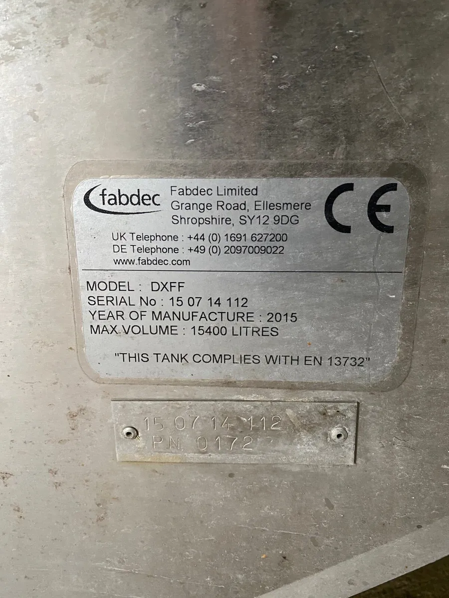 Milk Tank 15400 Litre - Image 2