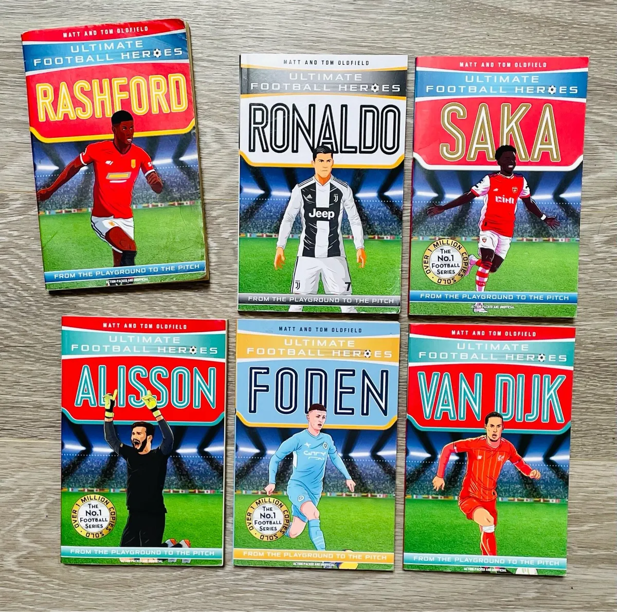 5 Ultimate Football Heroes Kids Books plus 1 FREE - Image 1