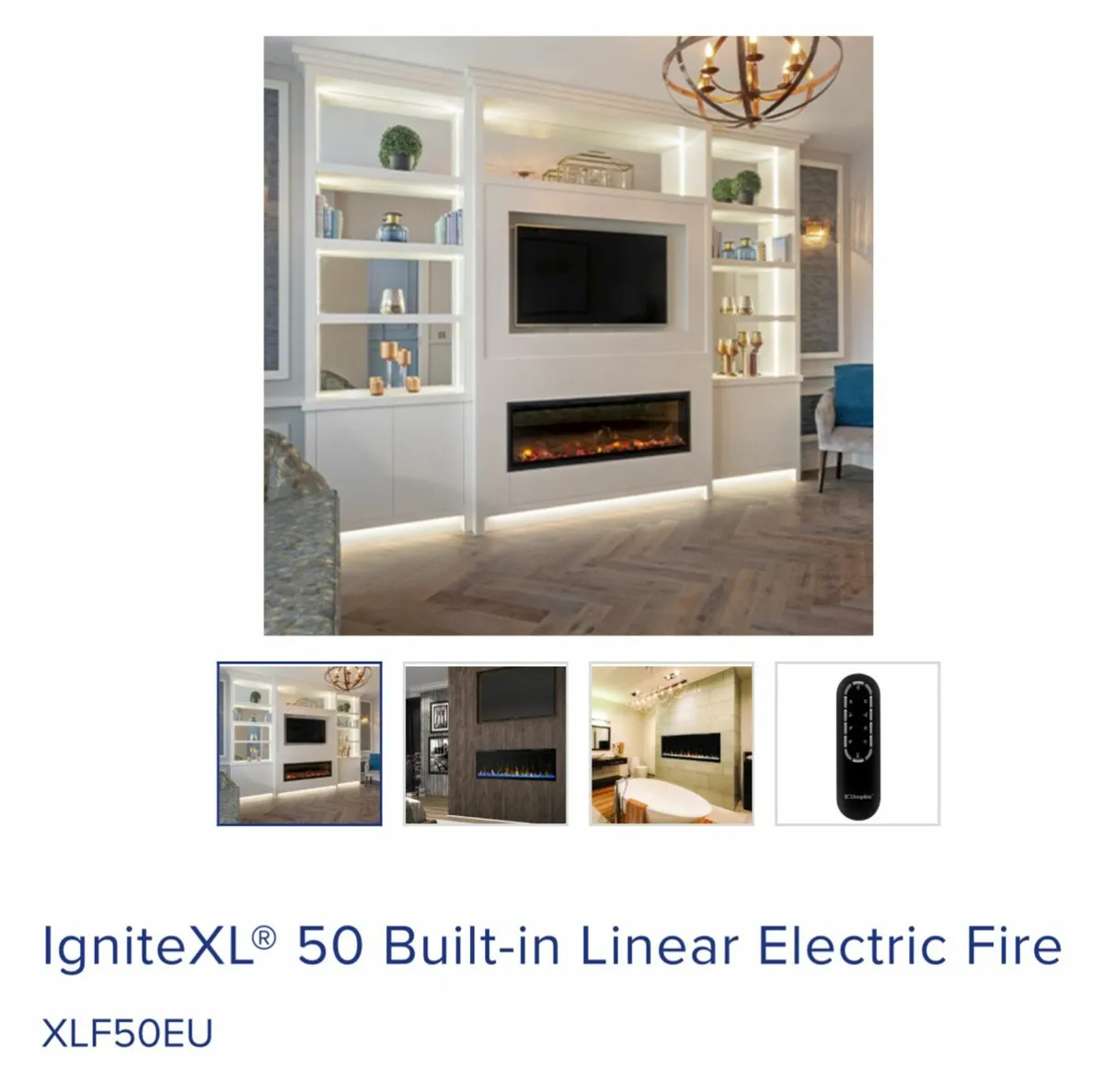IgniteXL® 50 Built-in Linear Electric Fire - Image 1