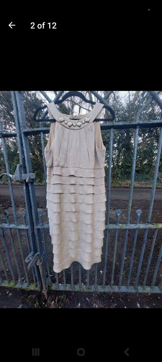 London Times bronze ruffle dress (free postage) - Image 1