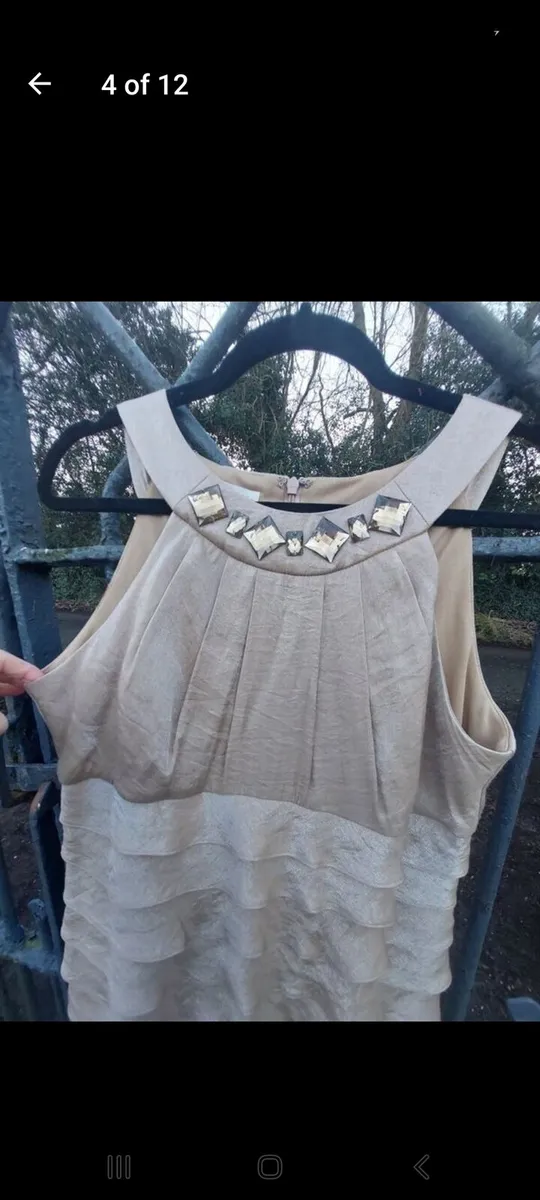 London Times bronze ruffle dress (free postage) - Image 3