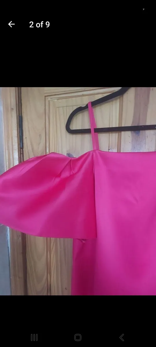 Warehouse cerise satin/hot pink dress (free post) - Image 2