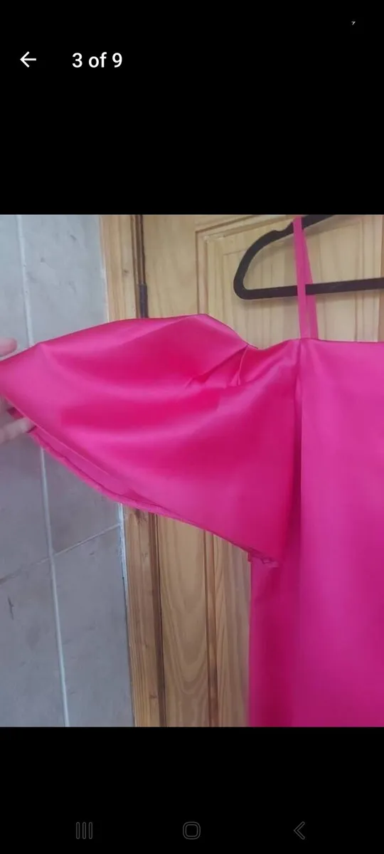 Warehouse cerise satin/hot pink dress (free post) - Image 3