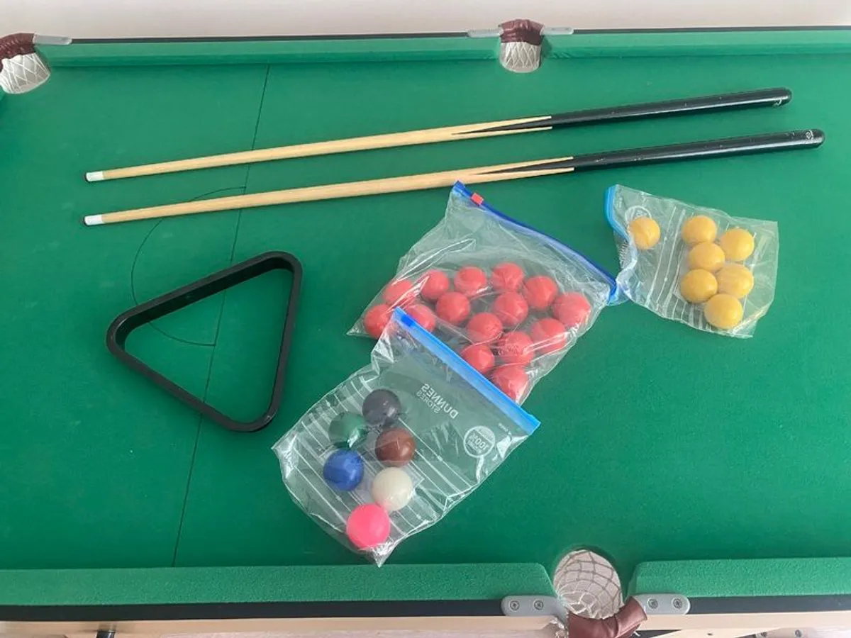 Kids foldable snooker table - Image 3