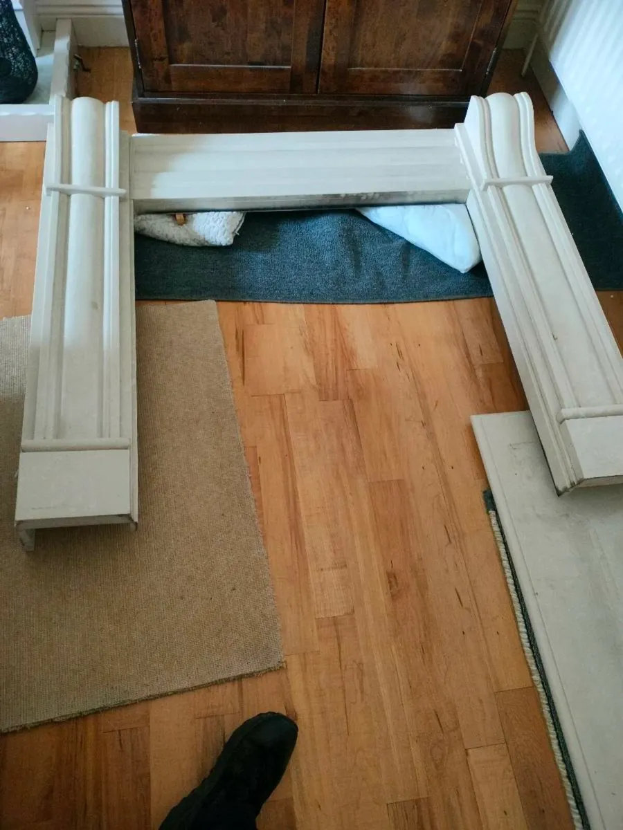 Marble Fire surround with Cast Iron insert - Image 1