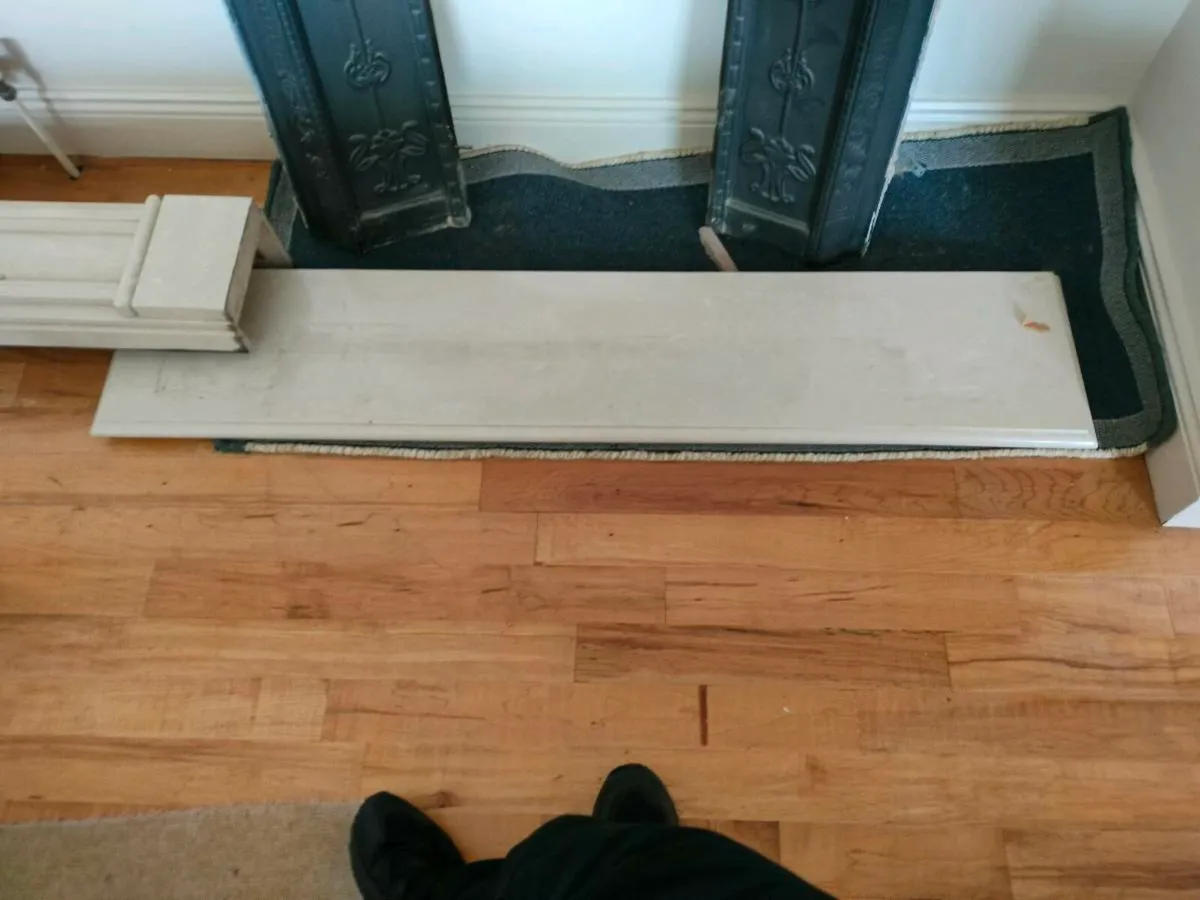 Marble Fire surround with Cast Iron insert - Image 3
