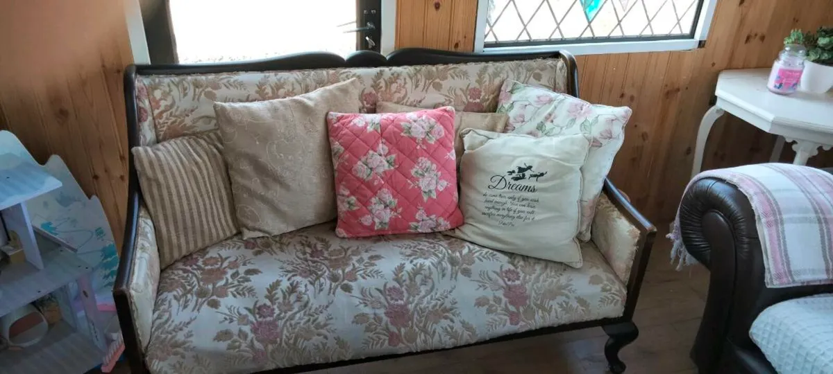 2 seater antique sofa - Image 3