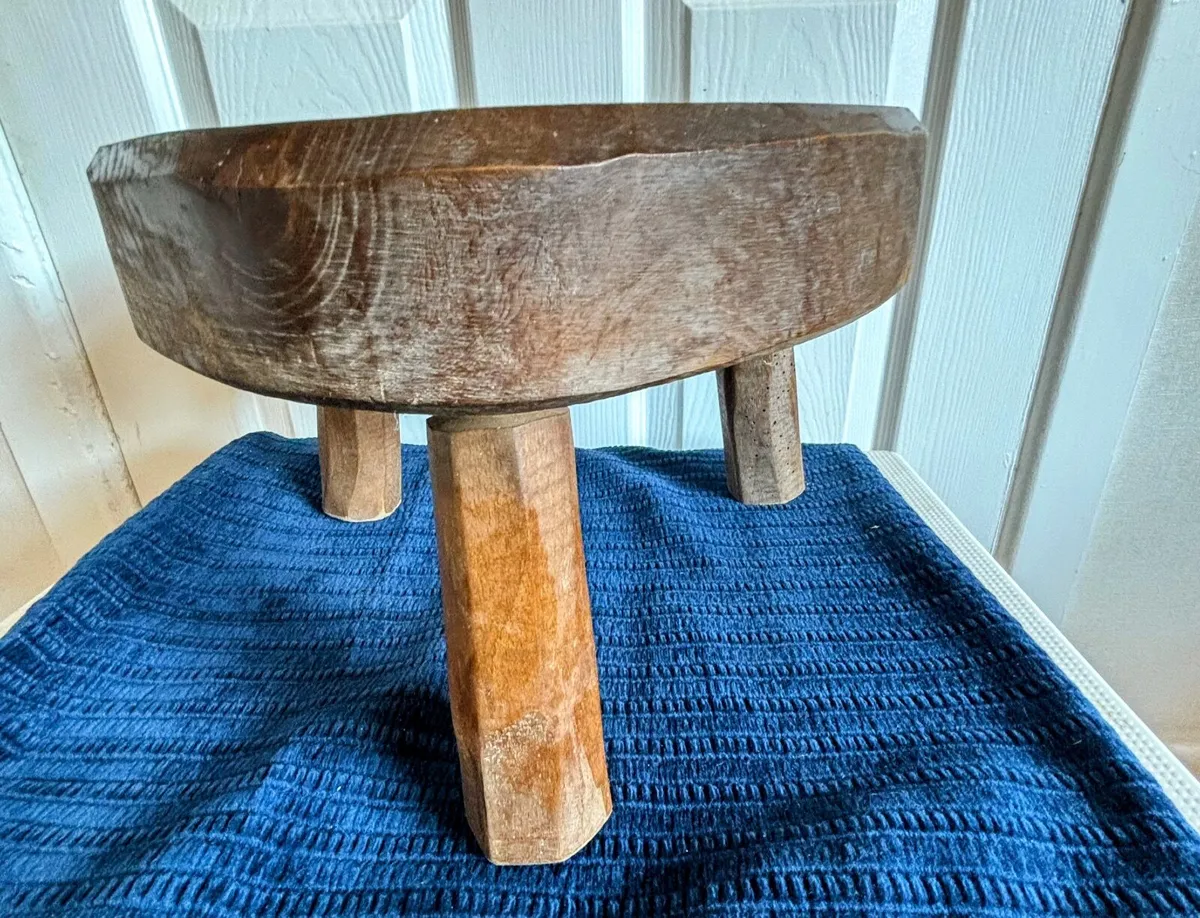 Antique Old Irish 3 Legged Stool - Image 1