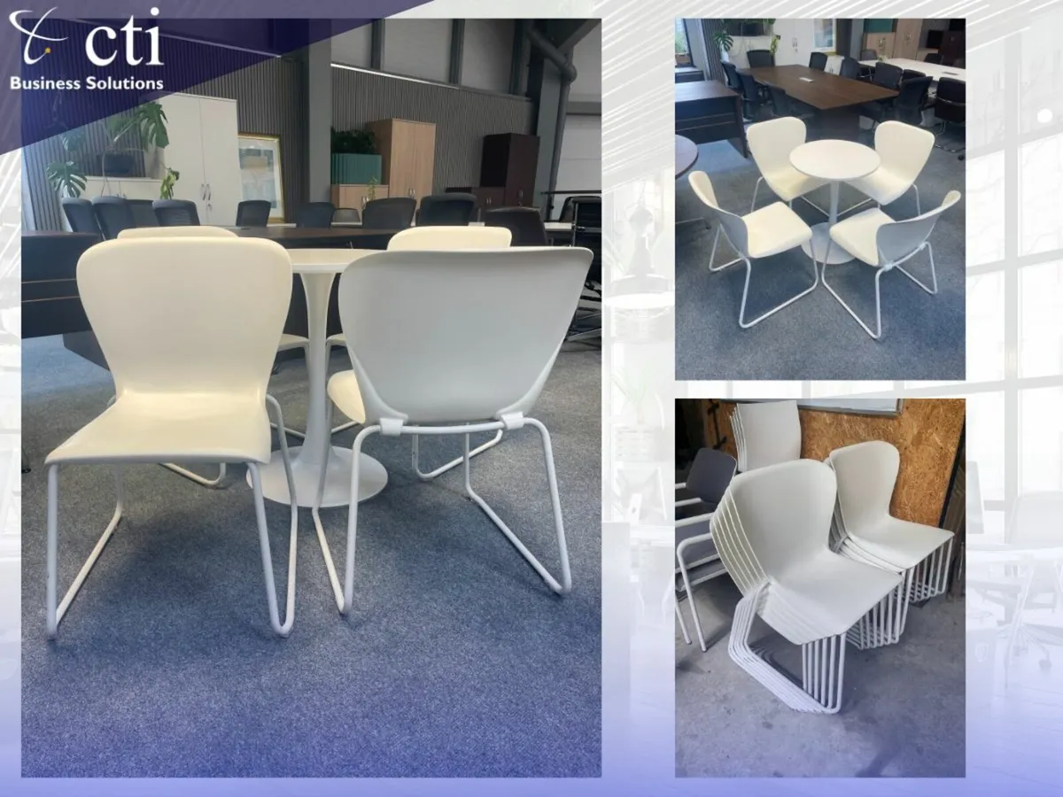 12 X Steelcase Westside Canteen Chairs ~ Grade A - Image 1