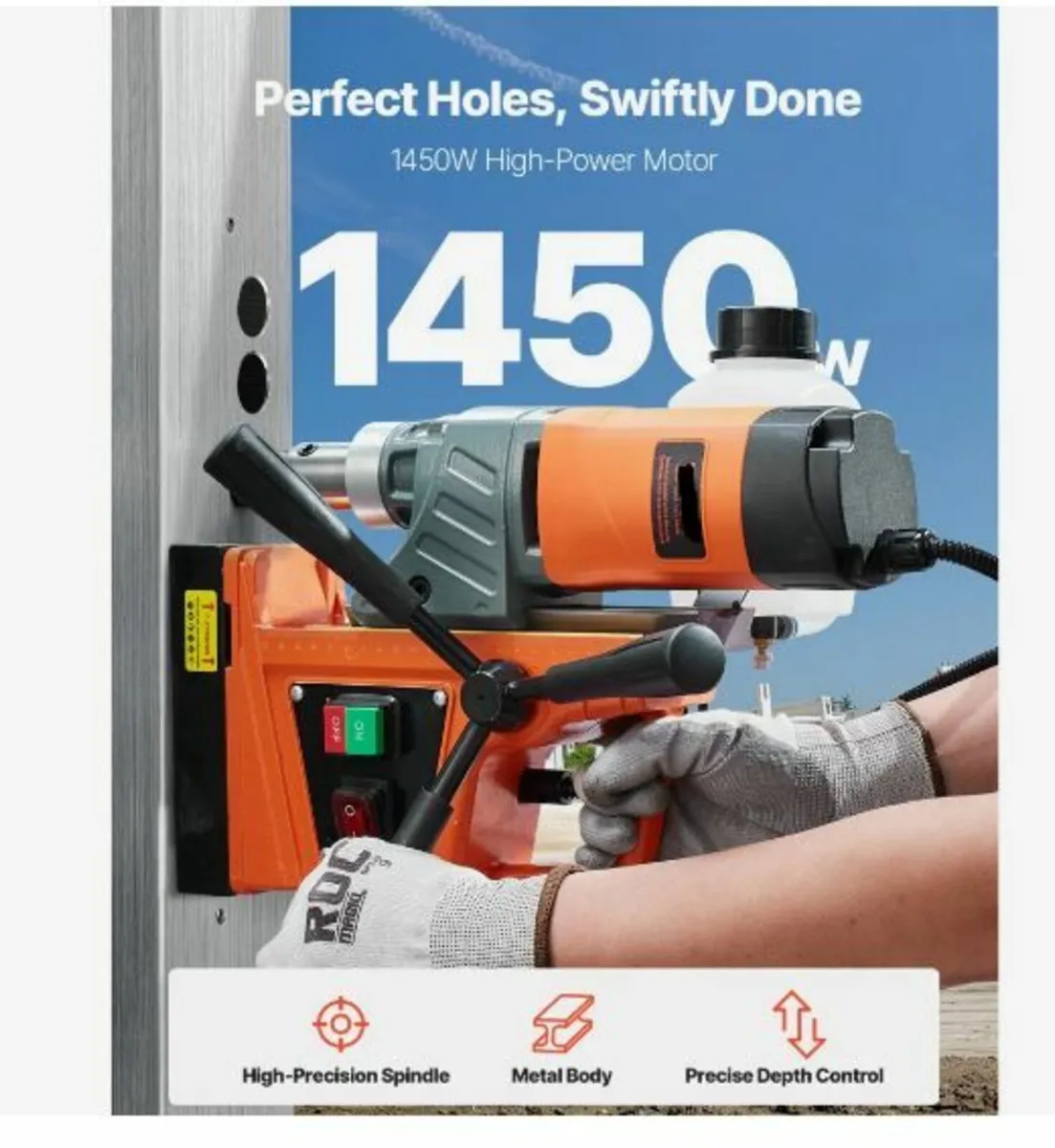 Magnetic Drill 1450W 12500N Portable - Image 4