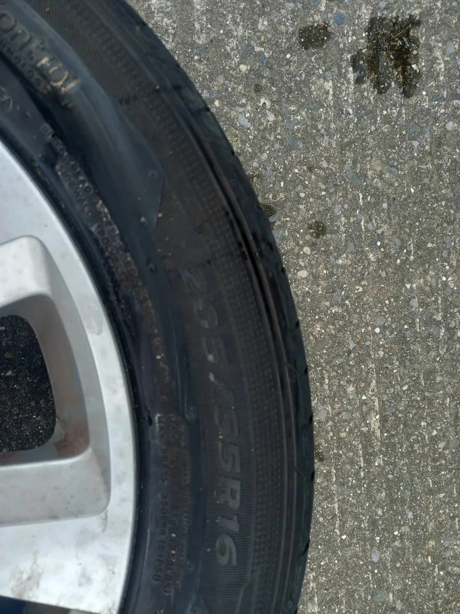 4 Vw alloy wheels with tyres - Image 2