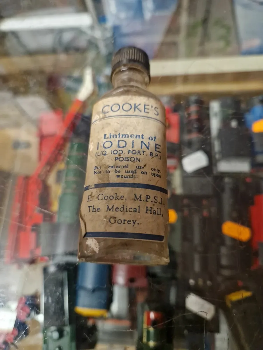 Vintage Cooke's of Gorey Iodine Bottle - Image 1