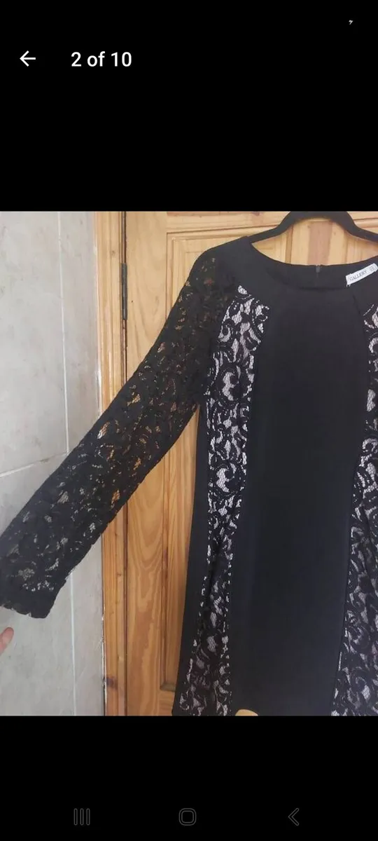 Black and ivory lace dress (free post) - Image 2