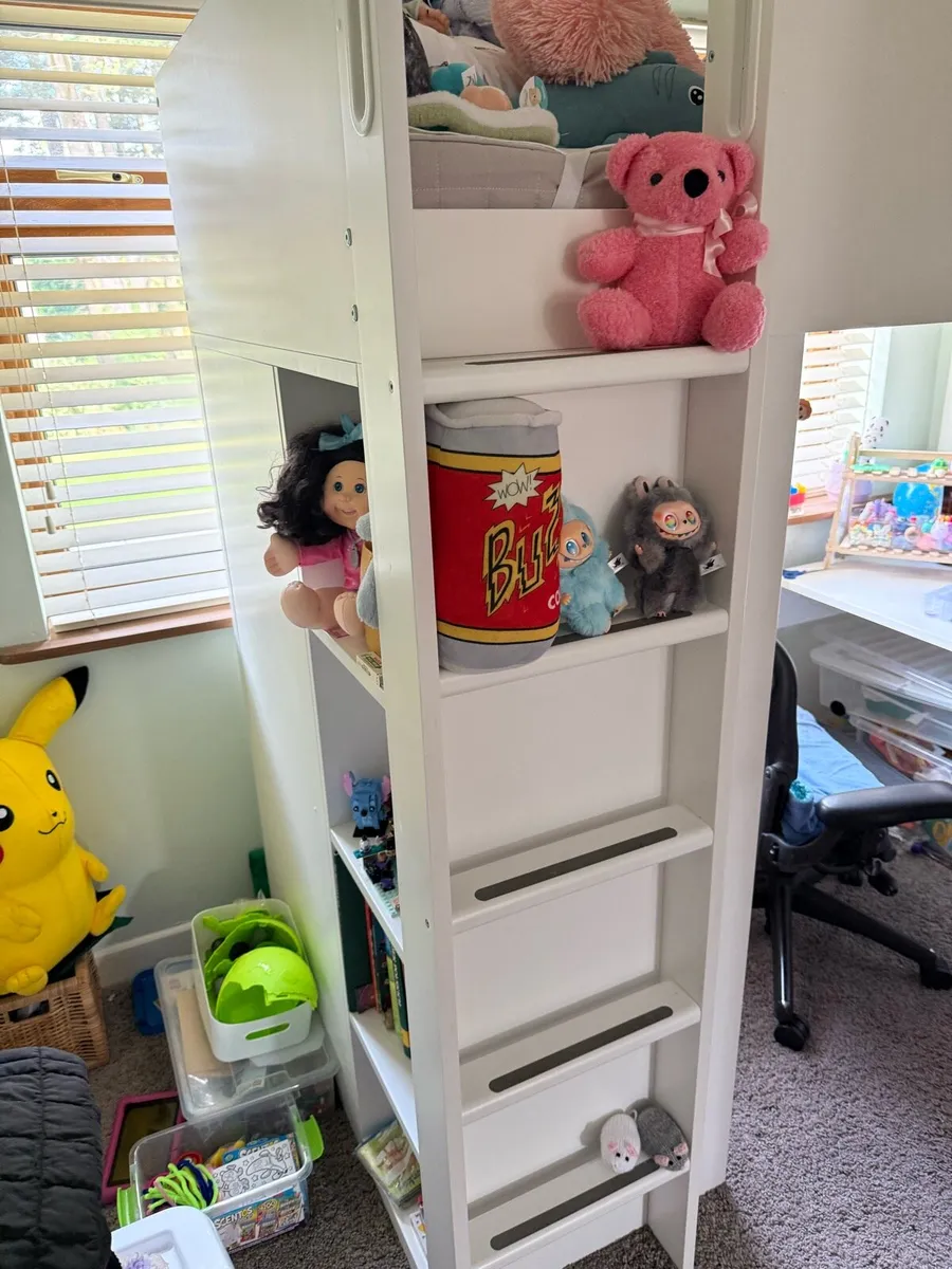 Loft bed with wardrobe and table - Image 2